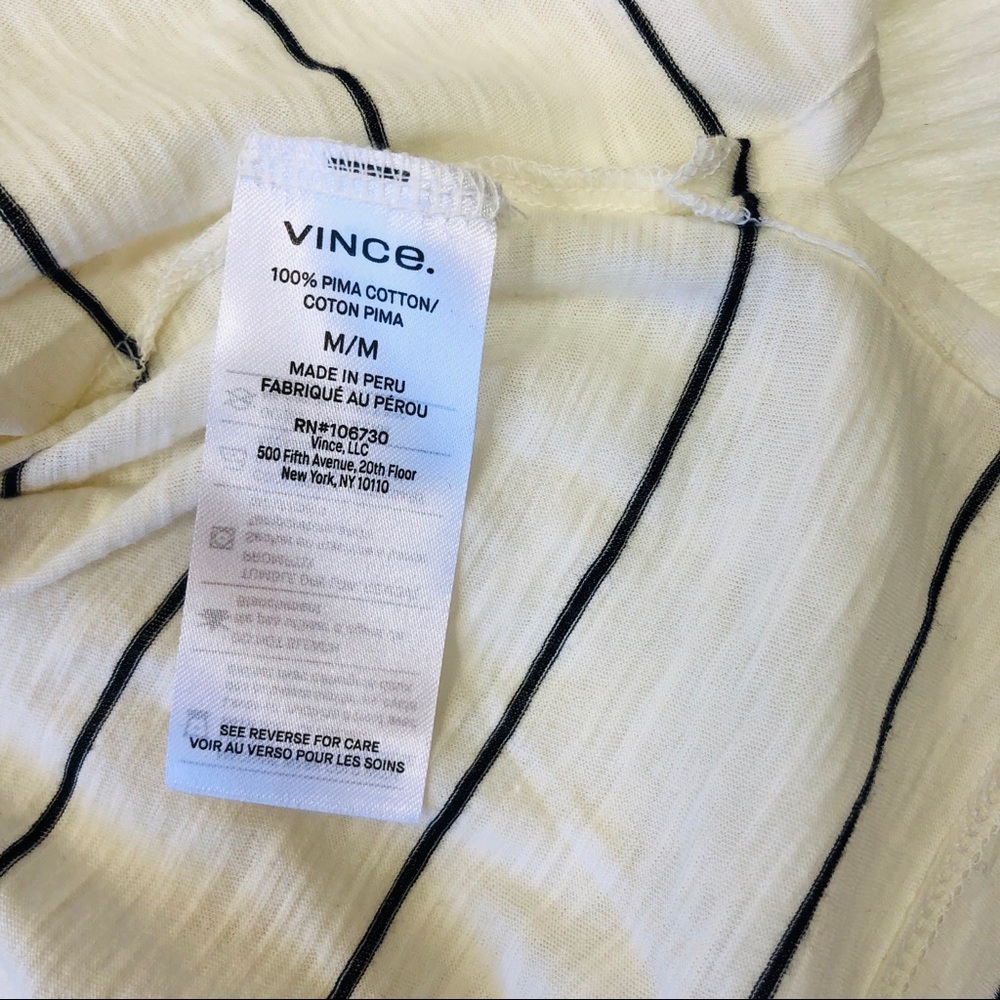 Vince Skinny Stripe Tank Top M NWT - Picture 8 of 8